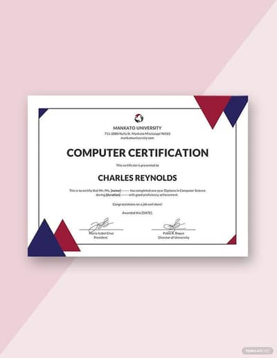 Computer Course Verified Diploma's