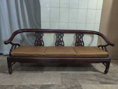 3 seater sofa wood