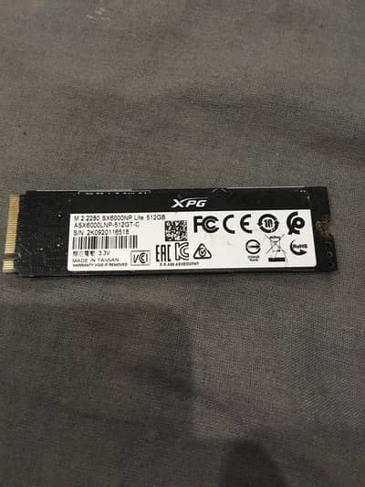 XPG 512 GB M. 2 nvme ssd
