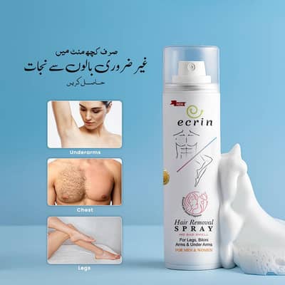 New Ecrin Hair Removal Foaming Spray 200ml