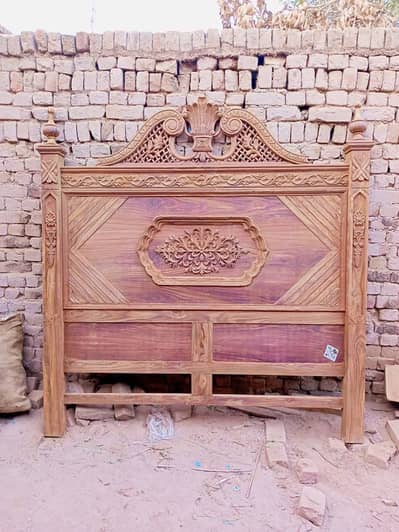 Beautiful Headboard Bed Set for Sale – Good Condition Wooden Bed Set