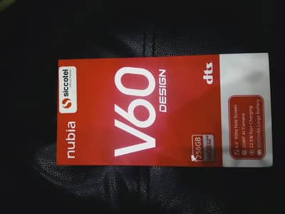 nubia v60 8/256 new condition for sale gold color