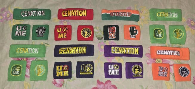 WWE Shop Authentic John Cena's Wristbands Set