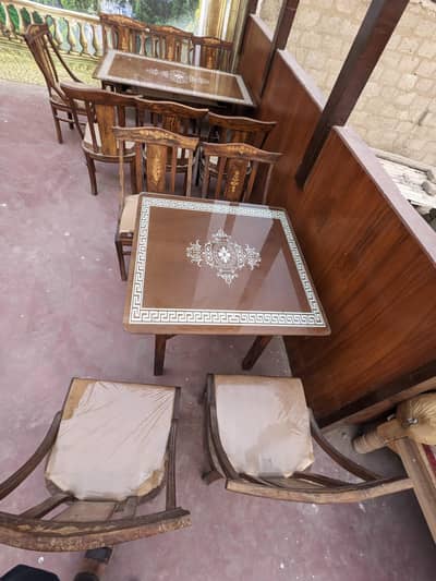 28 chair & 2 choty table 2 normal 1 bara table