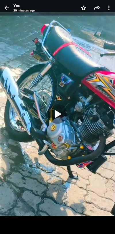 Honda 125 aplied for 10 by 10 condition