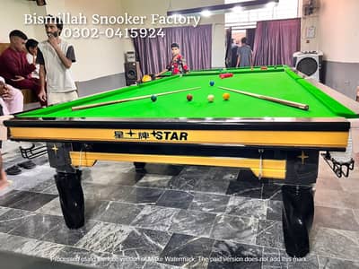 Snooker Tables / Snooker Manufacturer / Snooker Clubs Manufacturer