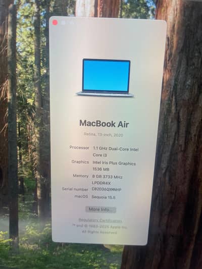 Apple Macbook Air 2020 8/256 13'inch core i3 - Laptop for sale