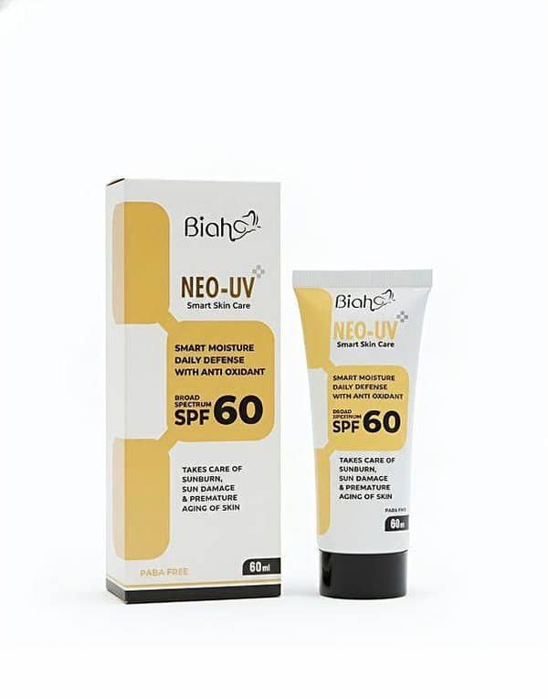 BIAH NEO UV Sunblock SPF 60 | 60ml | Maximum Sun Protection | Original & New