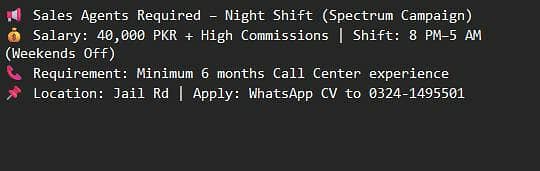 Sales agent (International)