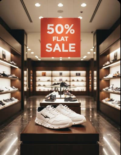 50%FLAT OFF ON ALL SHOES