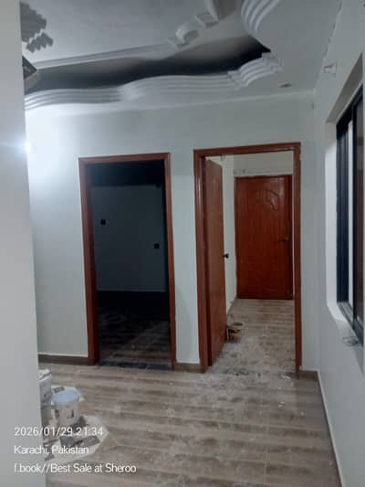 3 Bed dd Flat rent 4th floor main Rashid Minhas Road