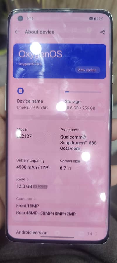 one plus 9pro 12+12gb ram 256gb rom