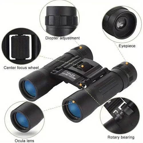 High-Definition Portable Binoculars for Outdoor Activities, Camping, Travel, and Events - 10x Magnification, Manual Focus, Lightweight & Compact Design, Perfect for Wildlife Observation, Sports, and Concerts