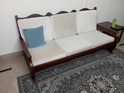 sofa set and table for sale in excellent condition