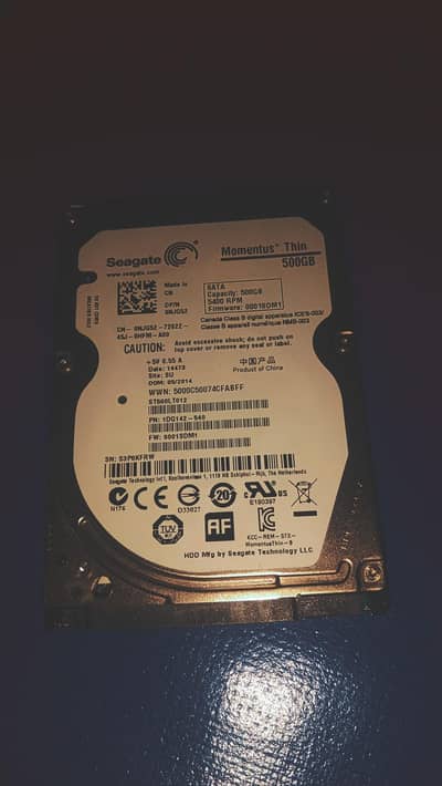 Seagate 500GB 2.5" SATA Laptop HDD for Sale