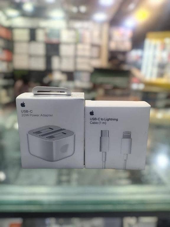 3 Pin PD Fast Charger 20W with USB-C to Lightning Cable for iPhone and all android phones - Fast & Safe Charging