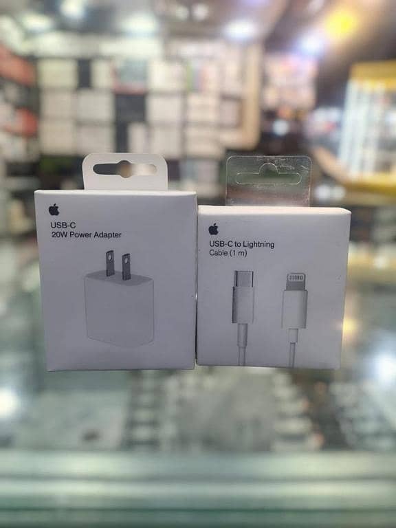 2 Pin PD Fast Charger 20W with USB-C to Lightning Cable for iPhone and all android phones - Fast & Safe Charging