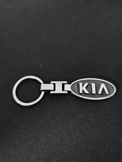 KIA keychain Silver platted metal alloy