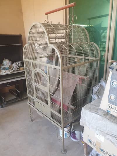 fancy cage for grey parrots and other big birds