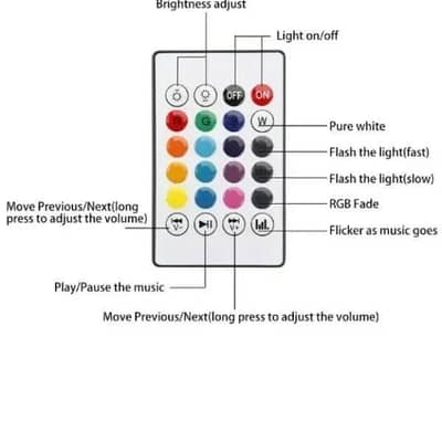 rechargeable Bluetooth led light with remote control