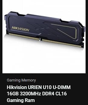 HIKVISION | 16GB DDR4 | Gaming RAM