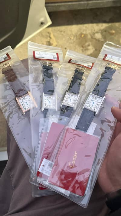 Cartier tank slim watch for man