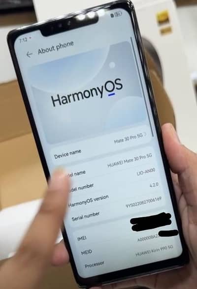 Huaeei mate 30 pro 5g  dual sim