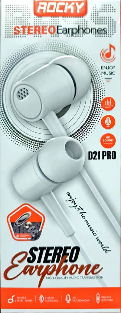 D21 Pro Stereo Earphone