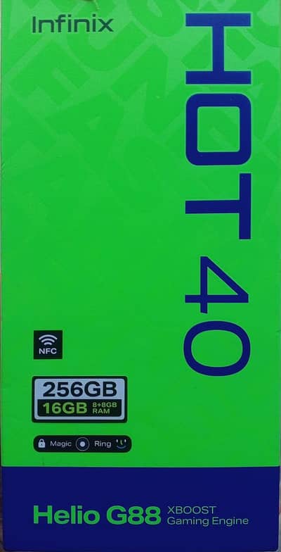 infinx Hot 40 8+8GB Ram 256GB with box charger all ok