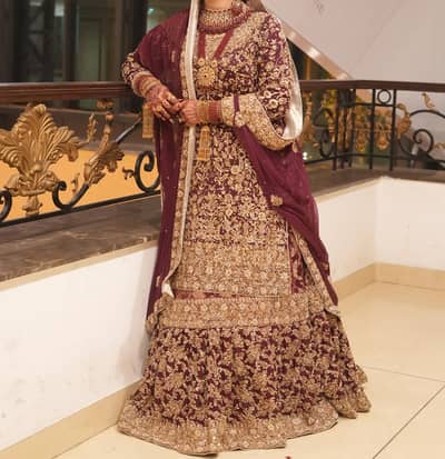 wedding barat dress / bridal lehnga with jewelry