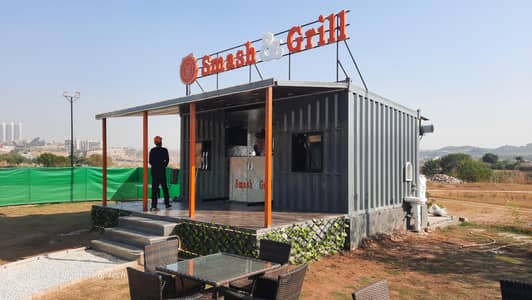 container resturant and offices