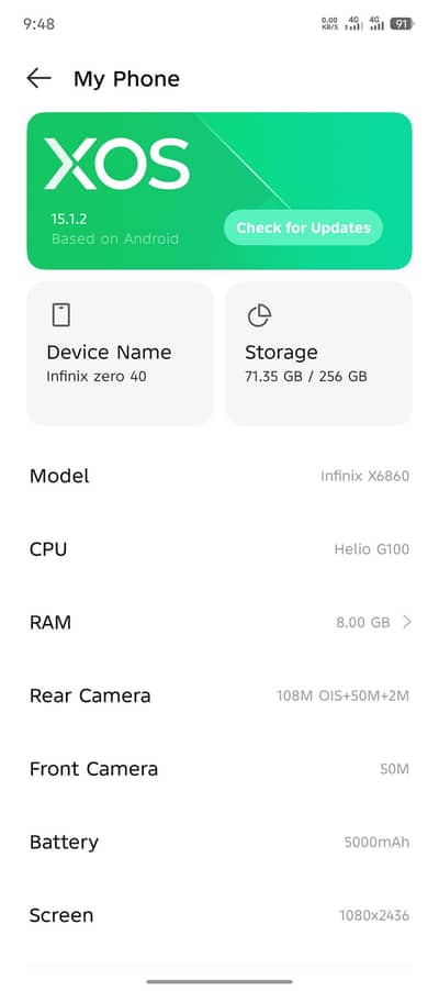 Infinix zero 40 16/256