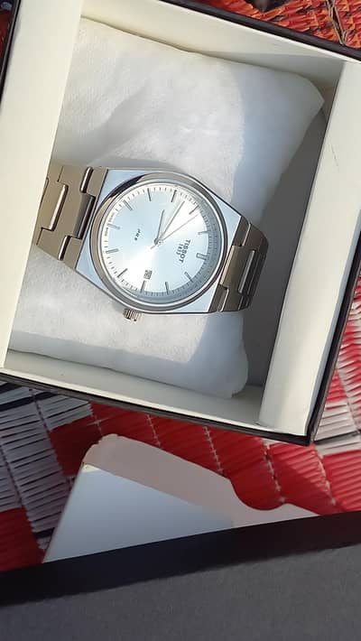 Tissot prx plain silver colour