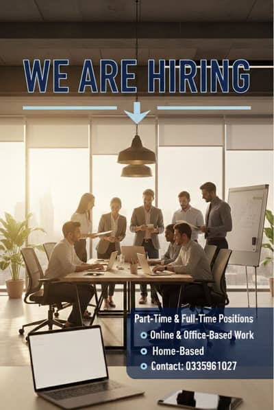 Online,Part-Time,Full-Time ,Home Base work are available