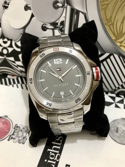 HILFIGER-NEW WATCH-DATE FUNCTION-SEIKO CITIZEN CASIO OMAX