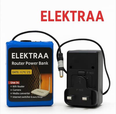 12V WiFi Router Power Bank – 4–5 Hours Backup