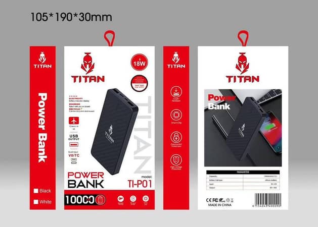 TITAN Power Bank 10,000 MAH ,Best Quality