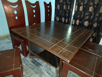dining table with chairs