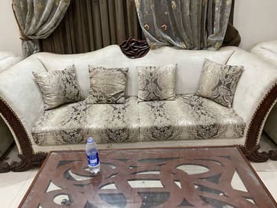 10 seater  wooden sofa