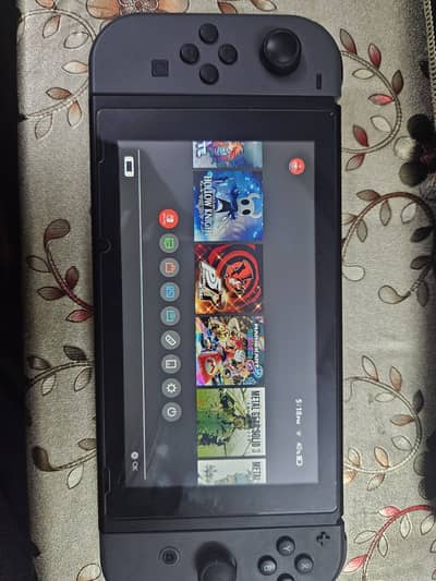 Nintendo Switch V2 Jailbroken + Dock + Charger + Plastic Shell