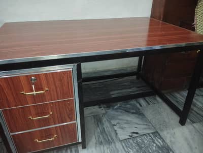 Computer table, Office table with drawers