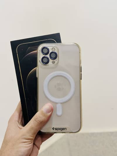 12 pro max. Gold color. 256 gb