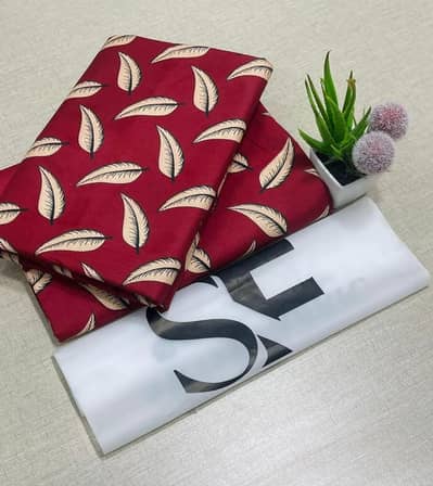 2Pac woman's cotton unstitched printed suit Cash on delivery