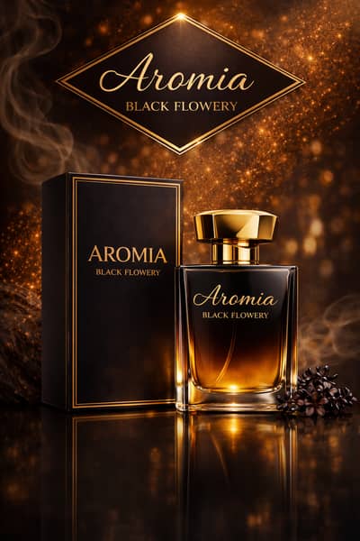 AROMIA Black Flowery | unisex perfume | girls perfume | boys perfume