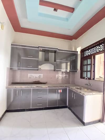 Leased Bank Loan Applicable Corner 100 Sq. Yd. West Open Ground+2 House For Sale At Metrovill 3rd Block-2 Near By Abul Hassan Isphani Road & Gulzar-e-Hijri Karachi University Sector 13A Scheme 33 Karachi.