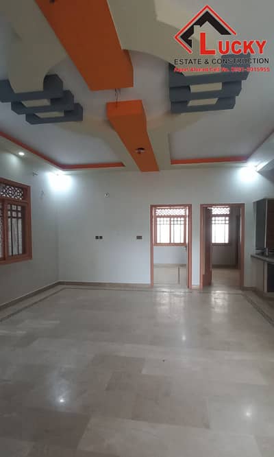 Leased Bank Loan Applicable Corner 100 Sq. Yd. West Open Ground+2 House For Sale At Metrovill 3rd Block-2 Near By Abul Hassan Isphani Road & Gulzar-e-Hijri Karachi University Sector 13A Scheme 33 Karachi.