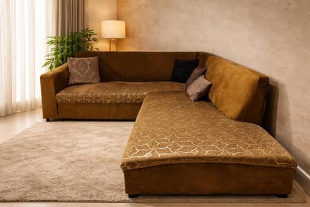 slightly used corner sofa