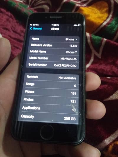 I phone 7 256 gb 85 bettry