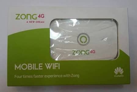 Box Pack Zong Bolt 4G pocket Wifi