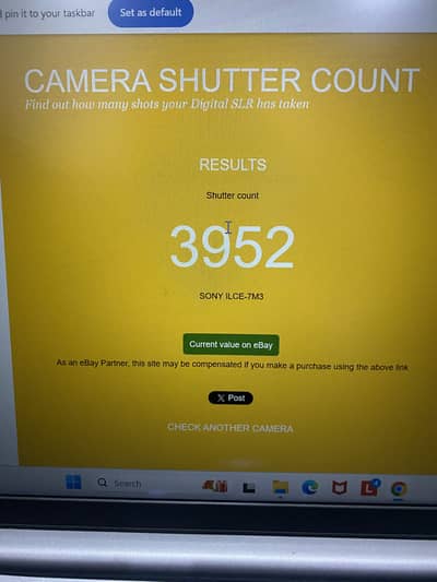 Sony a7iii / a7 3 / a7 lll body 3k shutter count